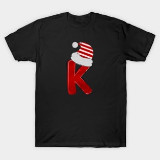Letter K - Christmas Letter T-Shirt